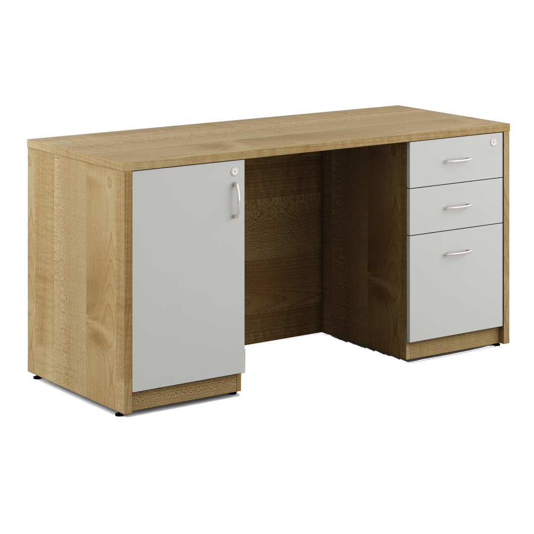 My Office Series Executive Table with 3 Drawers 1 Shutter