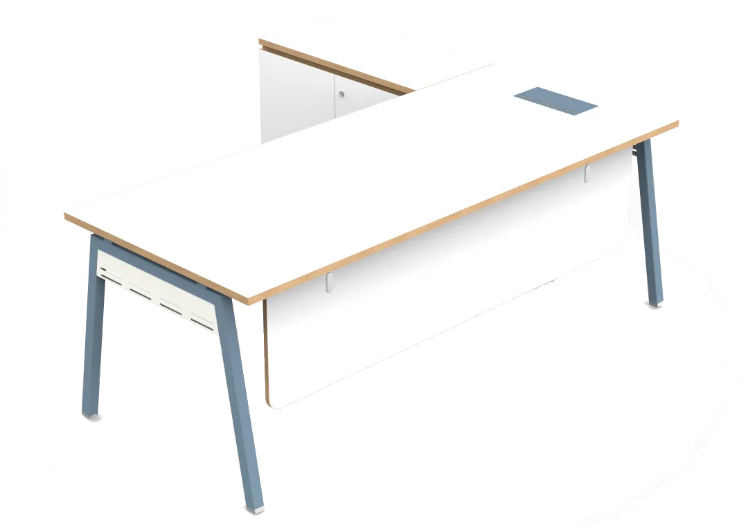 Modular Executive Office Desk with side unit