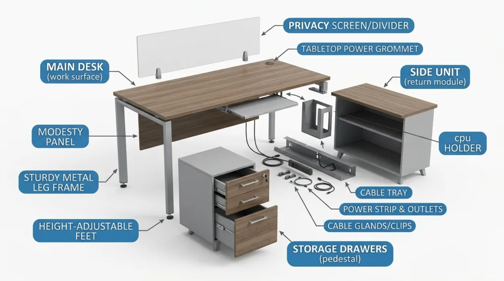 executive office desk defining