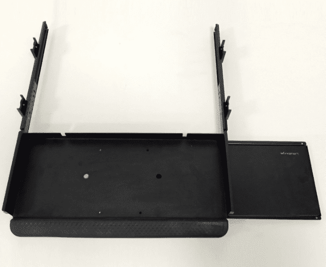 keyboard tray with soft pad